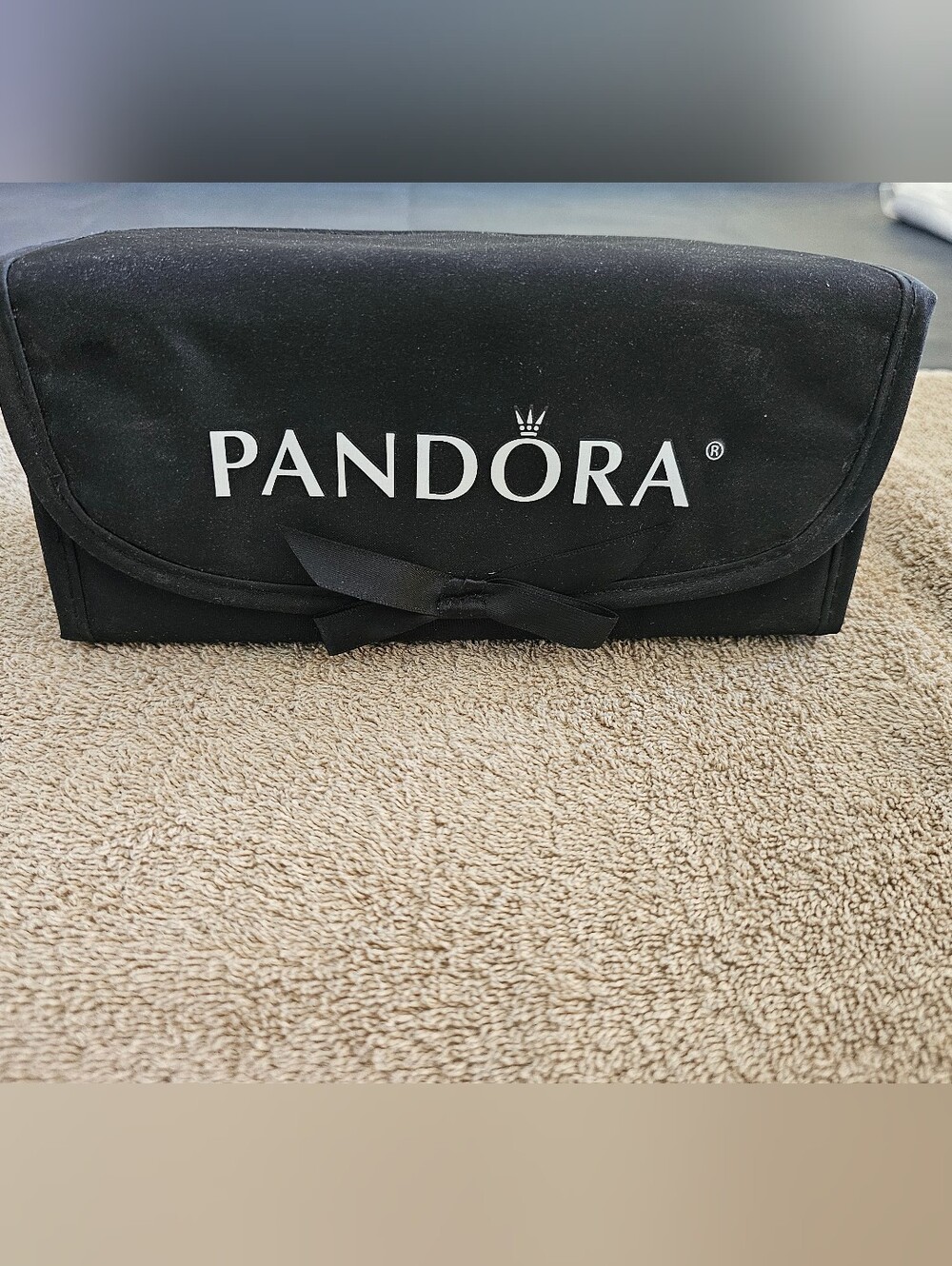 Pandora Black Foldable Jewelry Organizer Pouch